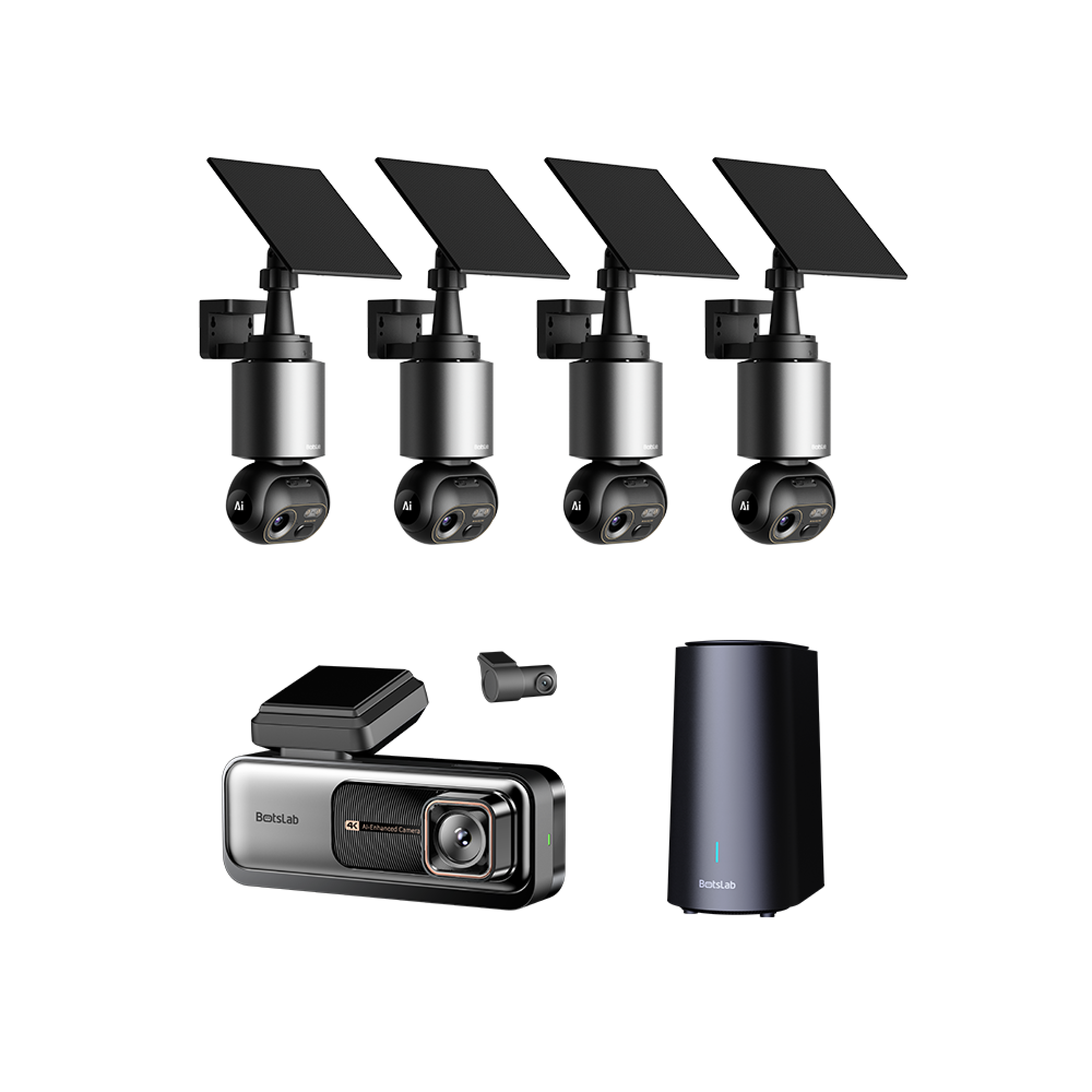Home & Drive Security EU Bundle: G980H Pro Dash Cam + W510 4-Cam Outdoor Camera