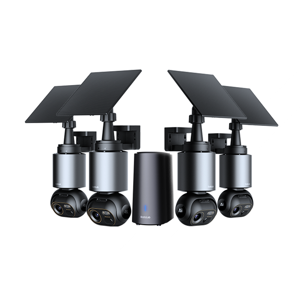 W510 4K AI Security Camera System | 4-Camera Kit