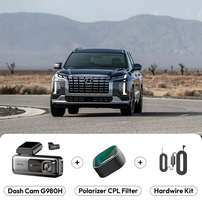 G980H Dash Cam (EU) + CPL Filter & Type-C Hardwire