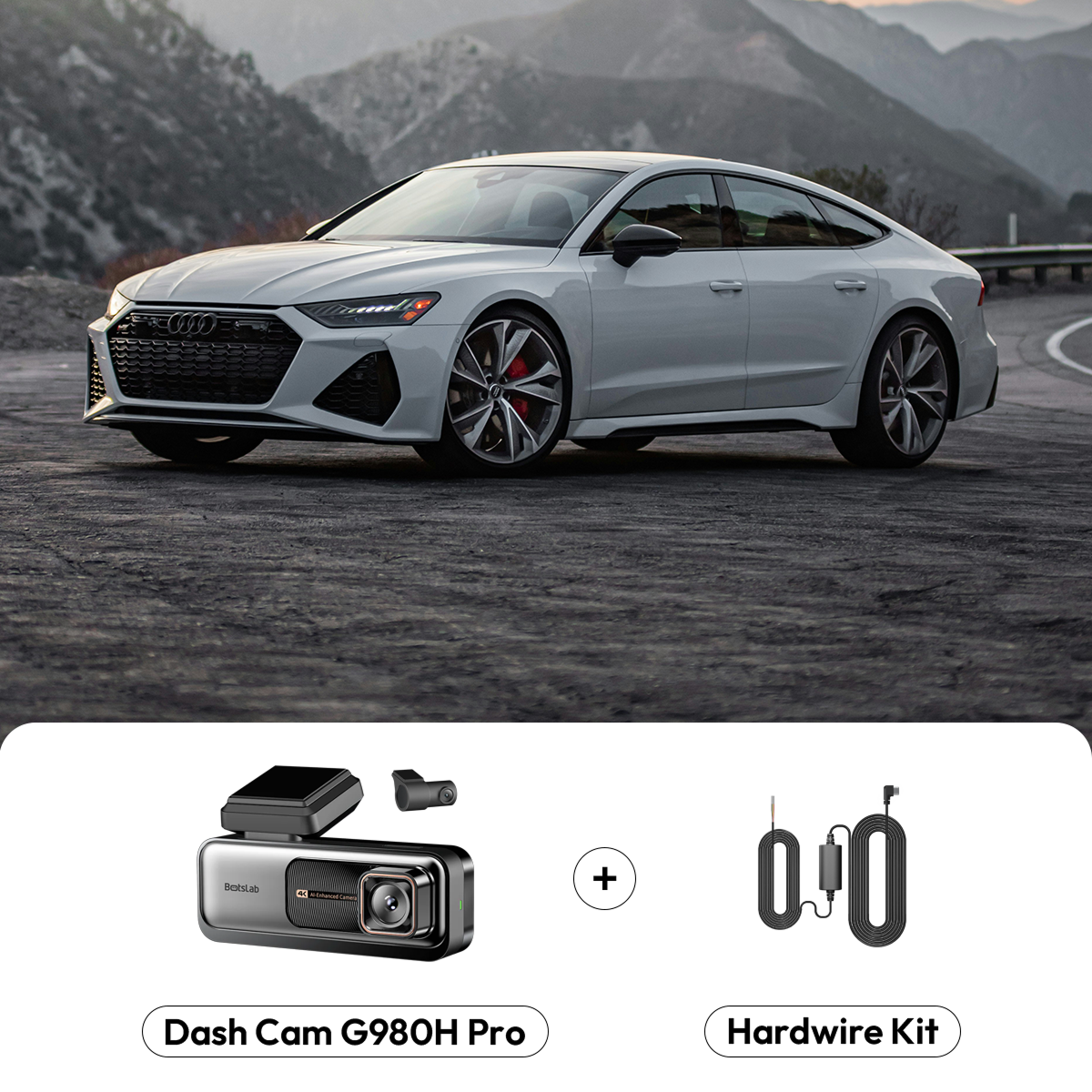G980H Pro Dash Cam (EU) + Type-C Hardwire