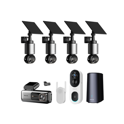Home & Drive Security Bundle:  W510 (4-Cam Kit) + G980H Pro + R810 SE