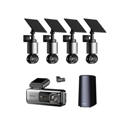 Home & Drive Security Bundle: G980H Pro Dash Cam + W510 4-Cam Outdoor Camera