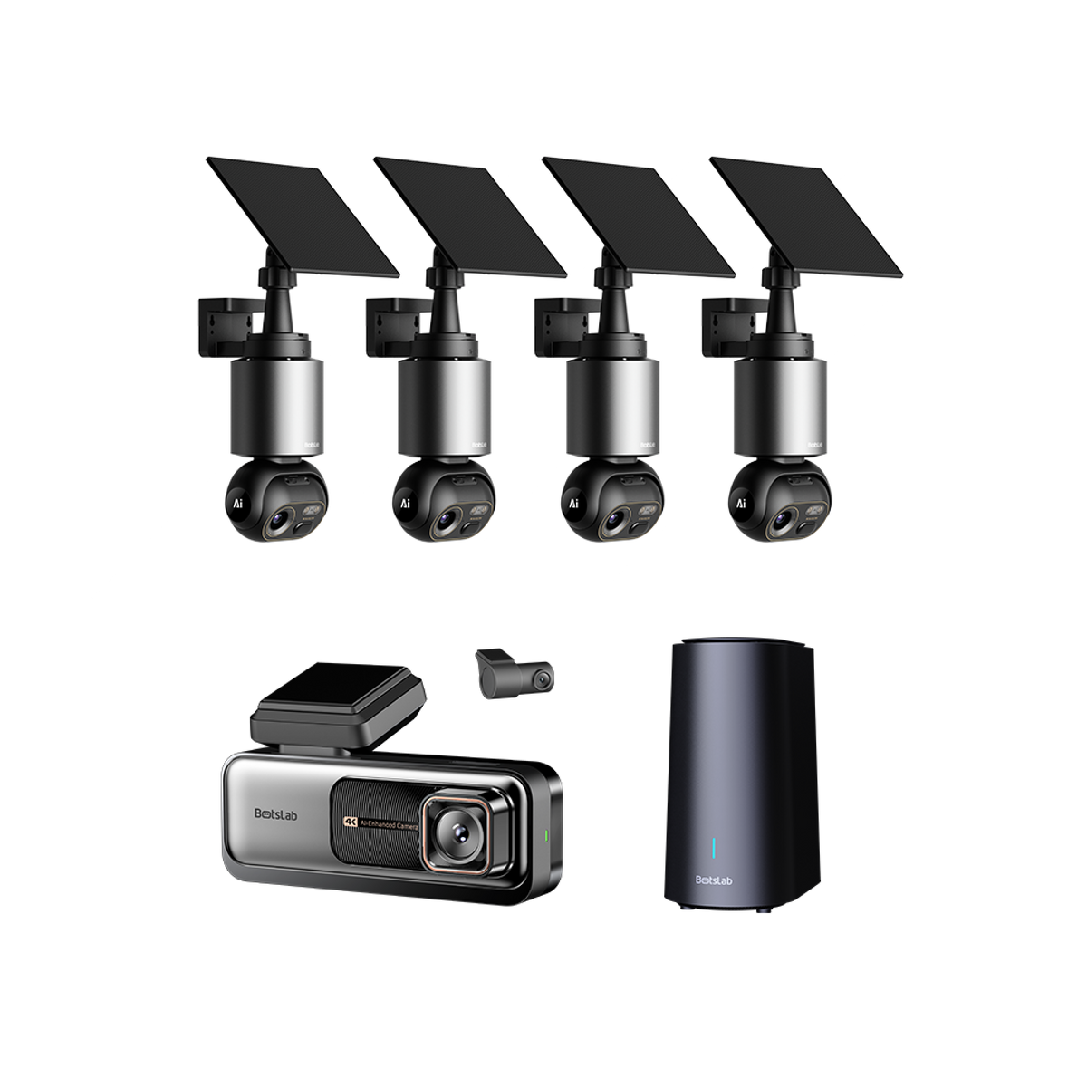 Home & Drive Security EU Bundle: G980H Pro Dash Cam + W510 4-Cam Outdoor Camera