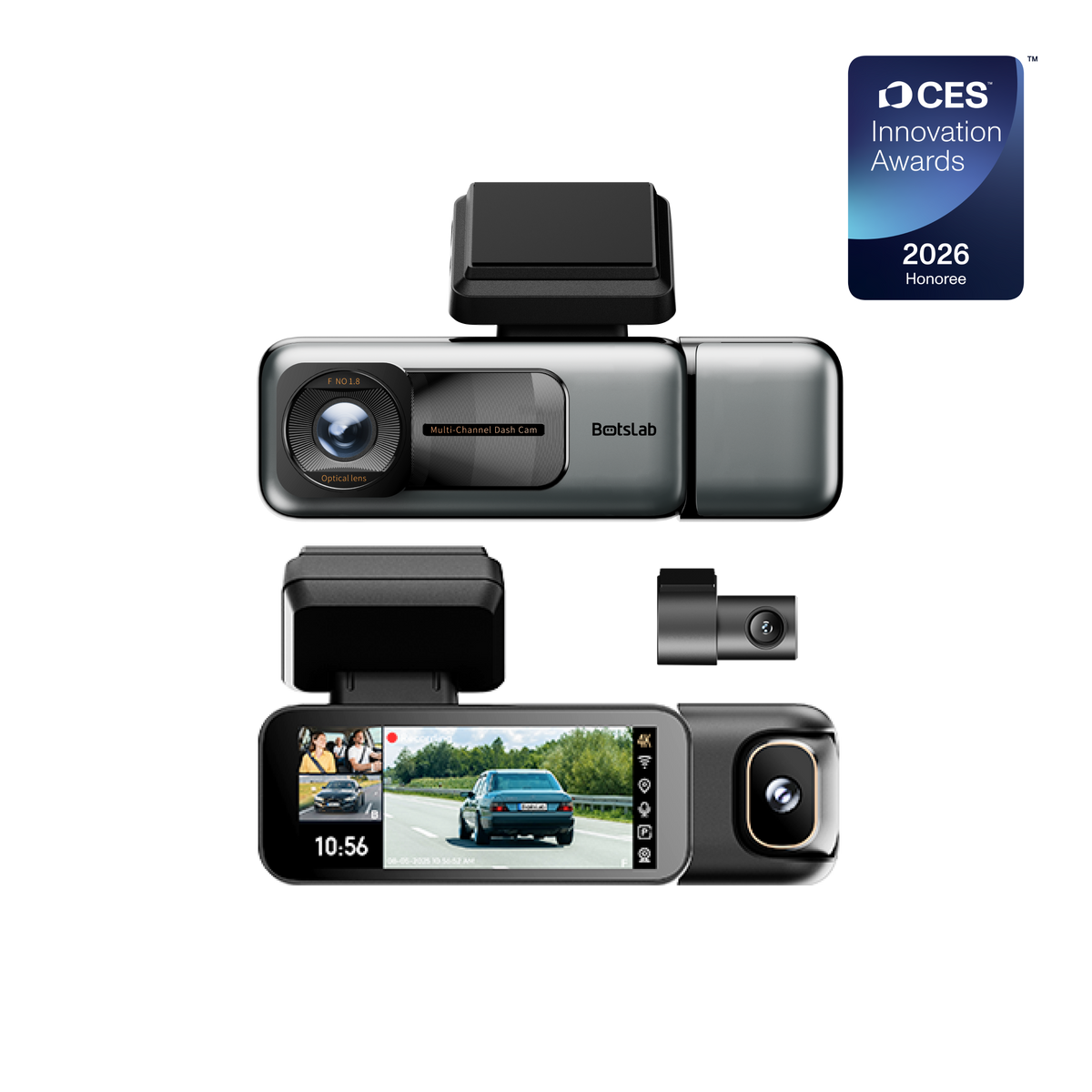 G980H 3-Camera Dash Cam (EU) + CPL Filter & Type-C Hardwire