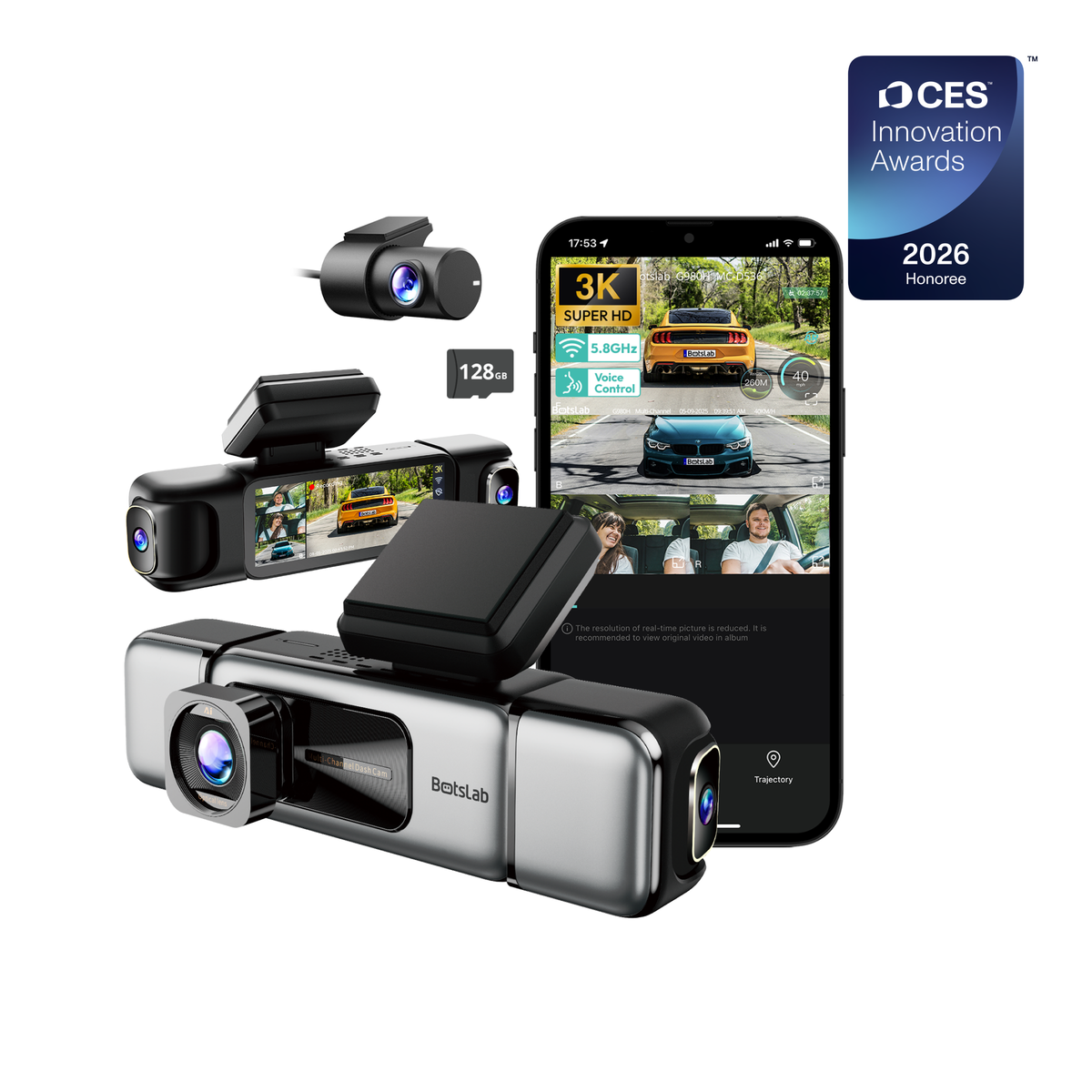 G980H 4-Camera Multi-Channel Dash Cam EU