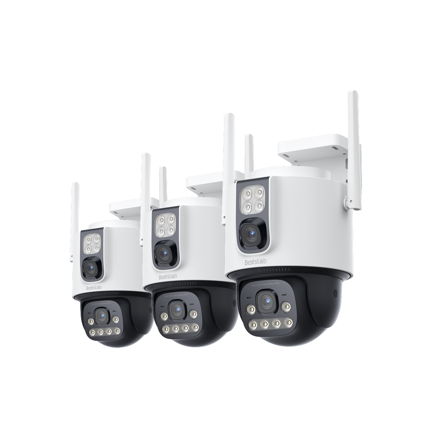 W315 Dual-Lens Outdoor Security Camera(3 Packs)